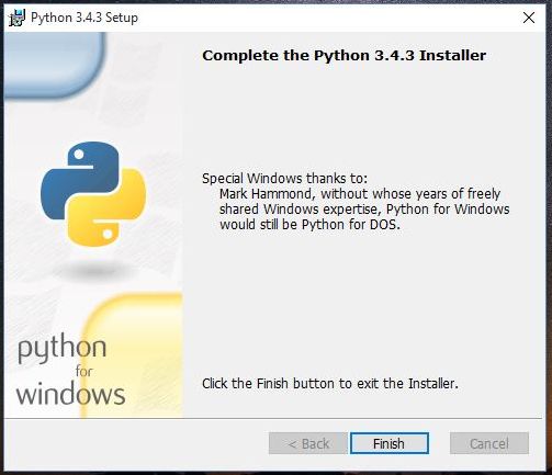 Installed Python