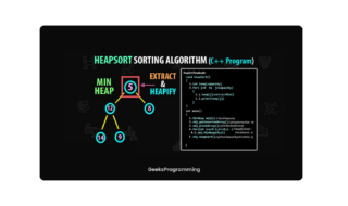 Heapsort Algorithm in C++ program