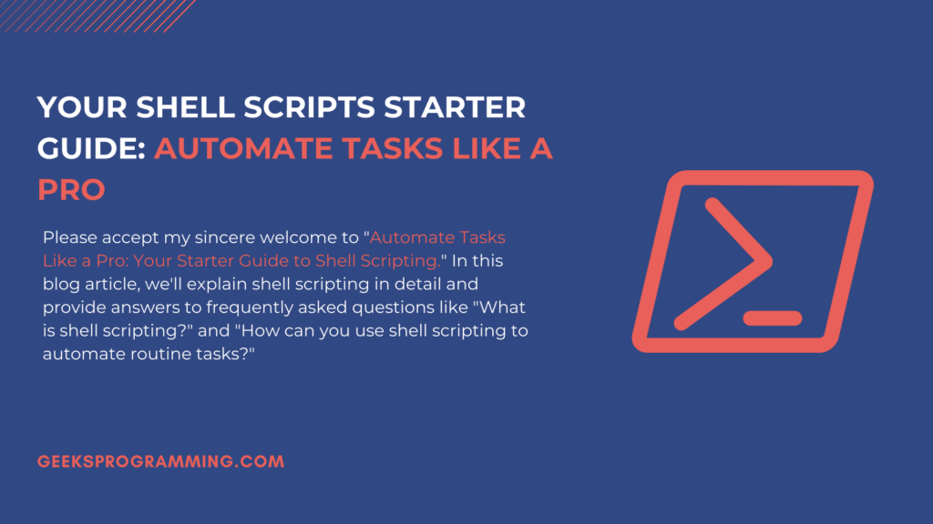 Guide for automating tasks with Shell scripting