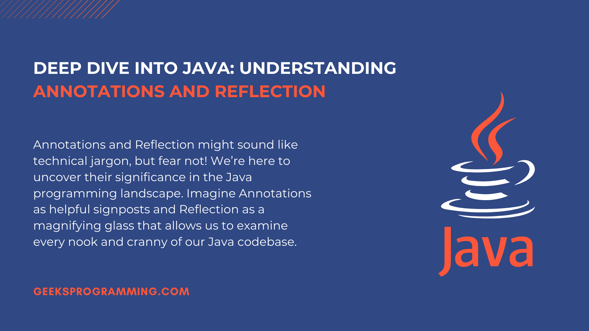 Introduction to java annotations and reflection