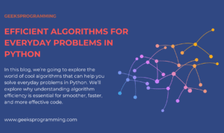 Algorithms for Python problems