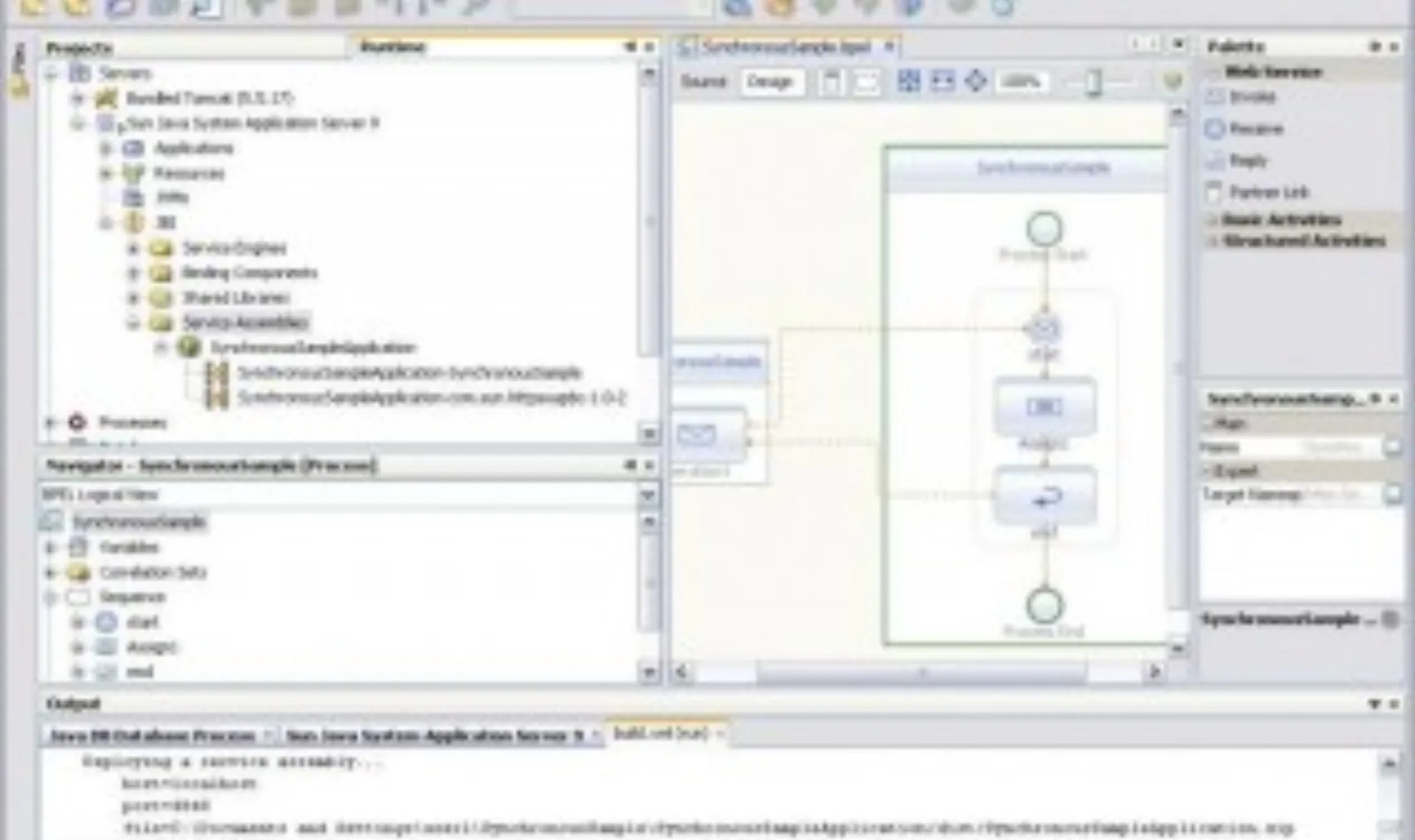 NetBeans IDE showing project panel and code editor side by side