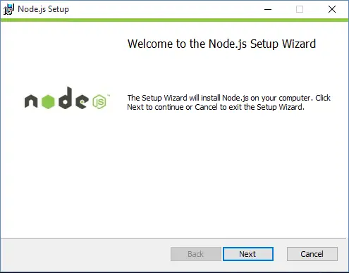 Terminal window showing the Node.js server running at localhost:8081