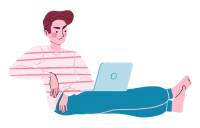 Developer working with Python file handling code on a laptop