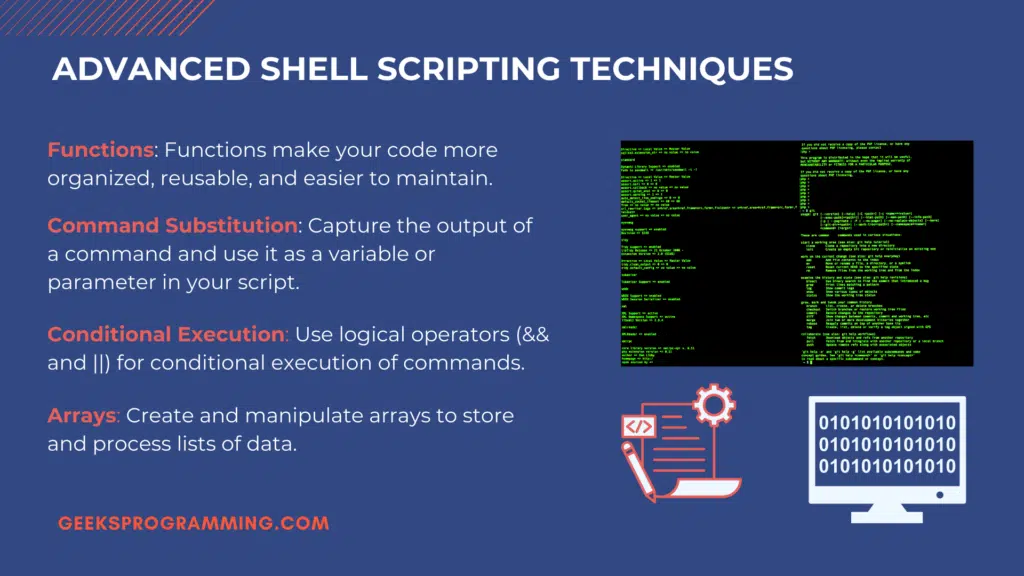 GeeksProgramming developer testing error handling in a Bash script