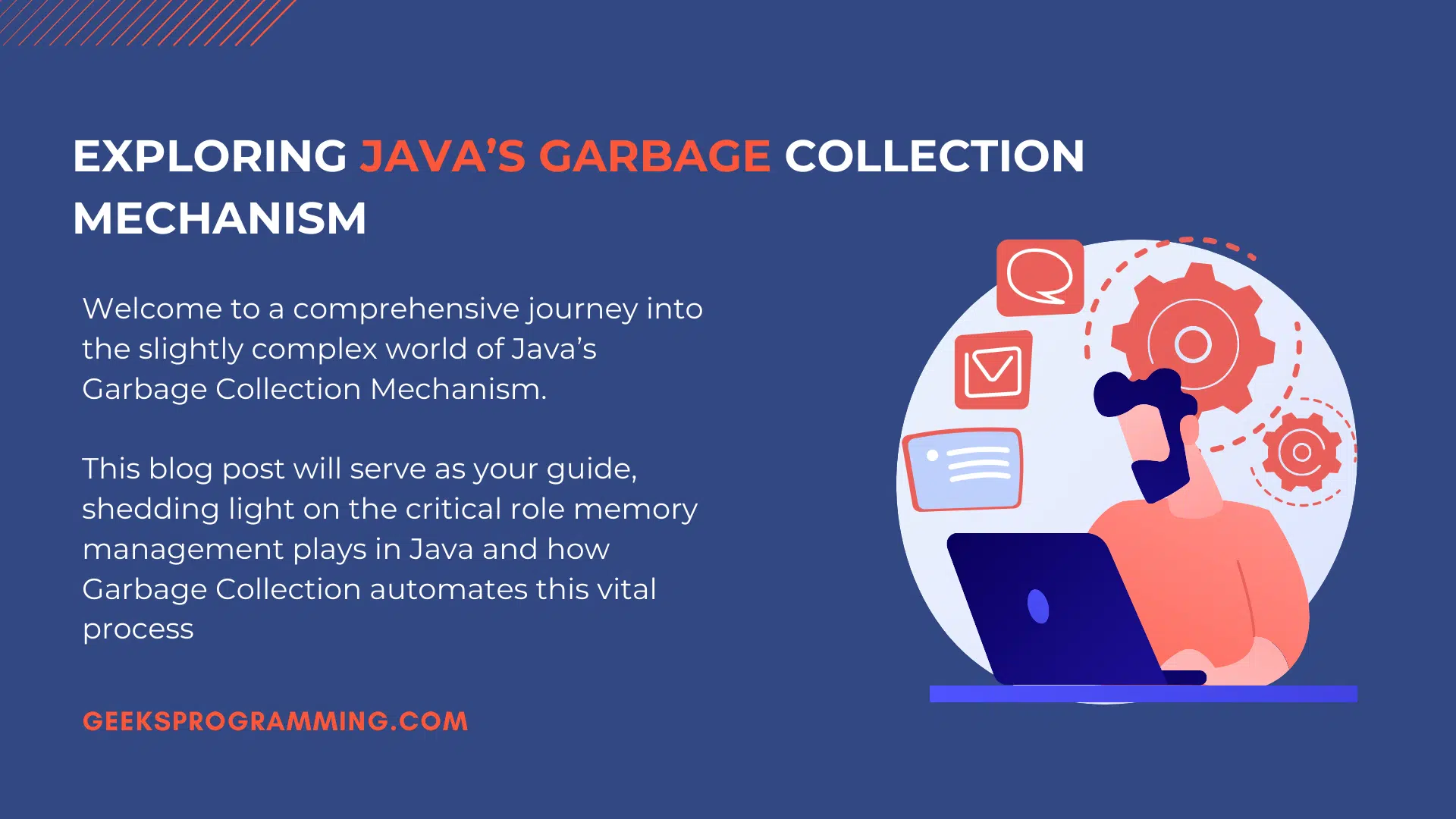 Diagram illustrating Java garbage collection mechanism and heap memory regions