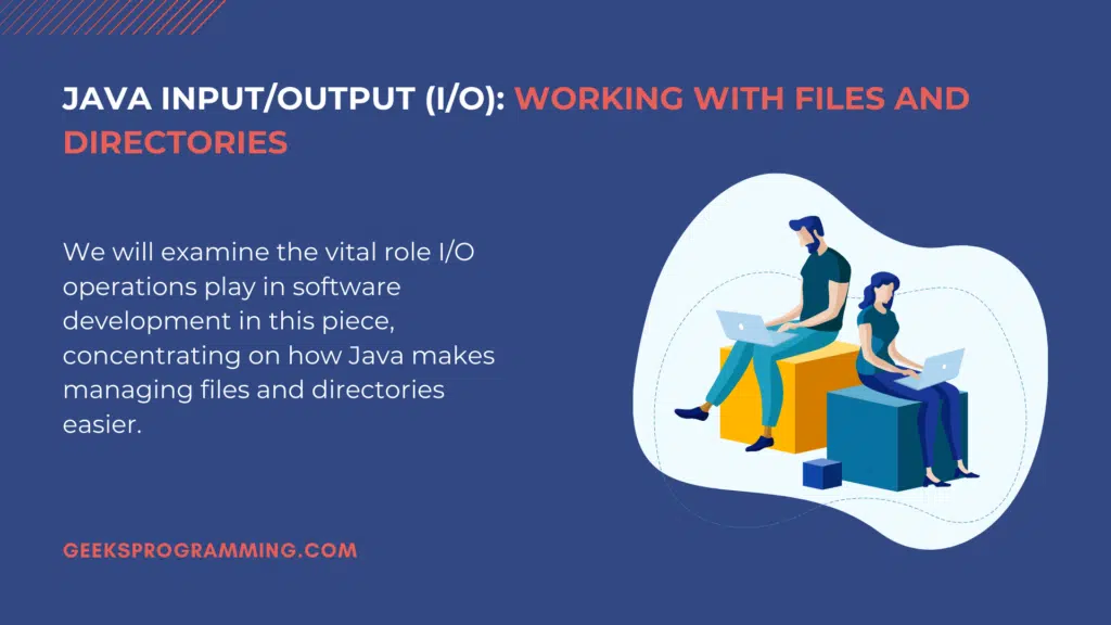 Java input and output operations reading from and writing to a file on disk