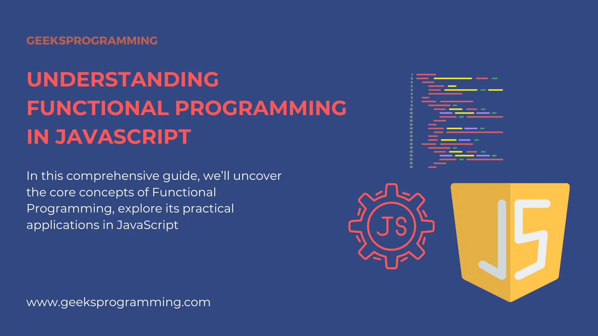 Code editor showing functional programming patterns in JavaScript